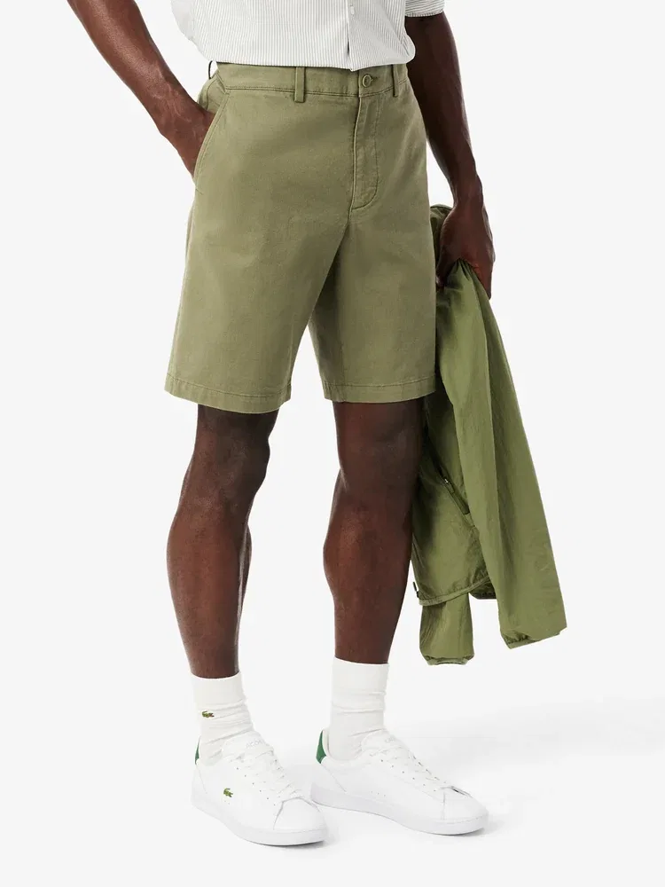 Шорты Bermuda Twill Chino LACOSTE, Khaki — фото 2