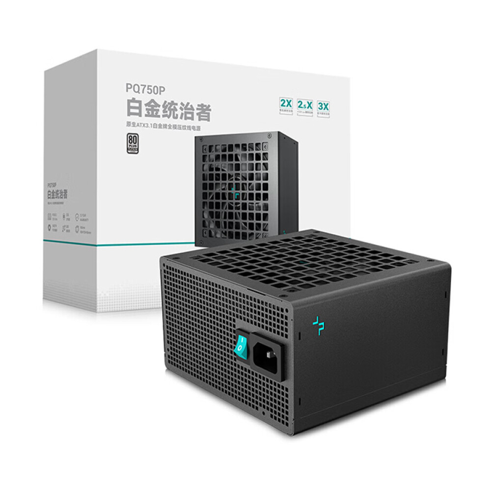 

Блок питания DeepCool PQ750P, 750 Вт, чёрный