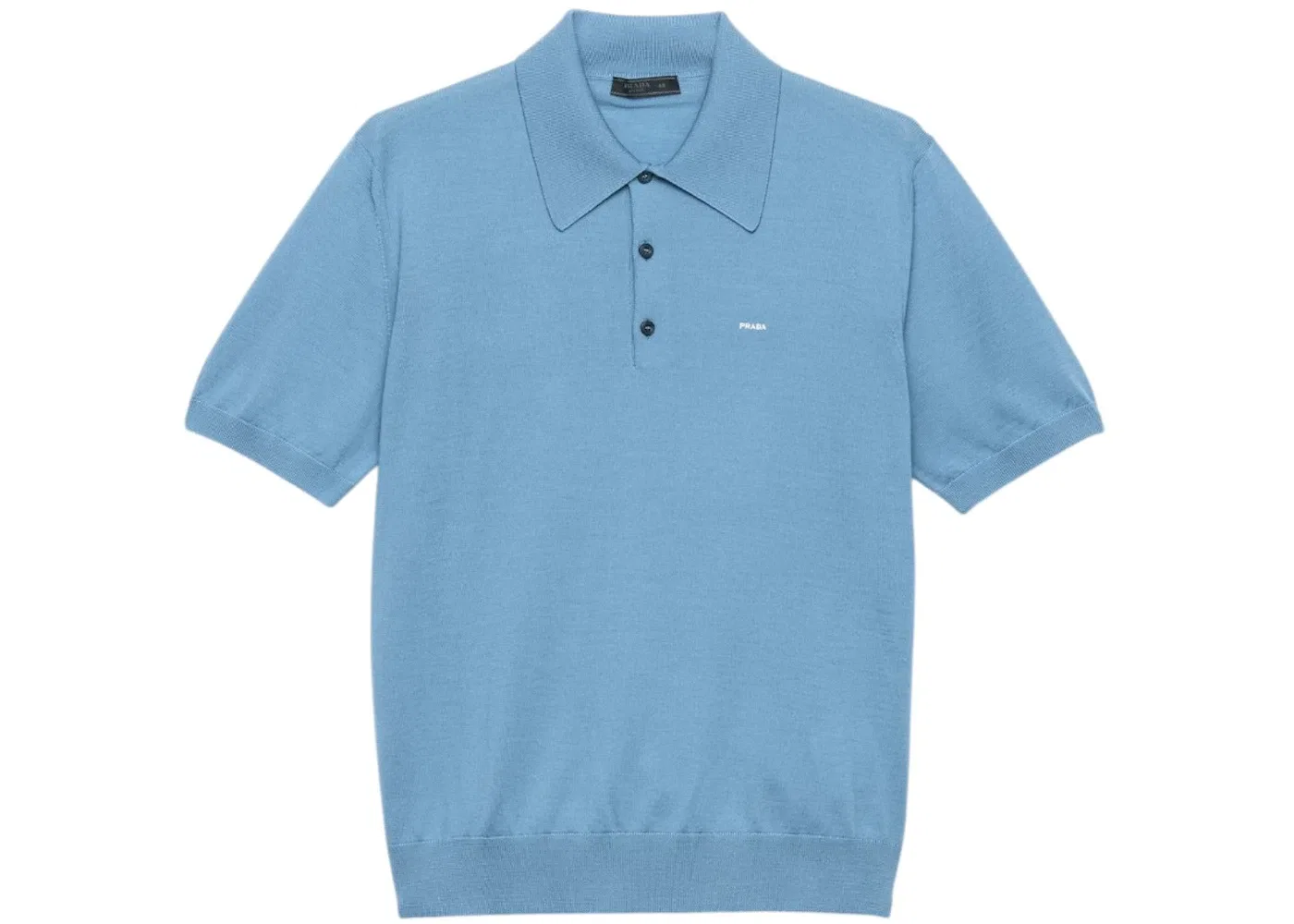 Мужское поло Prada, цвет Light Blue
