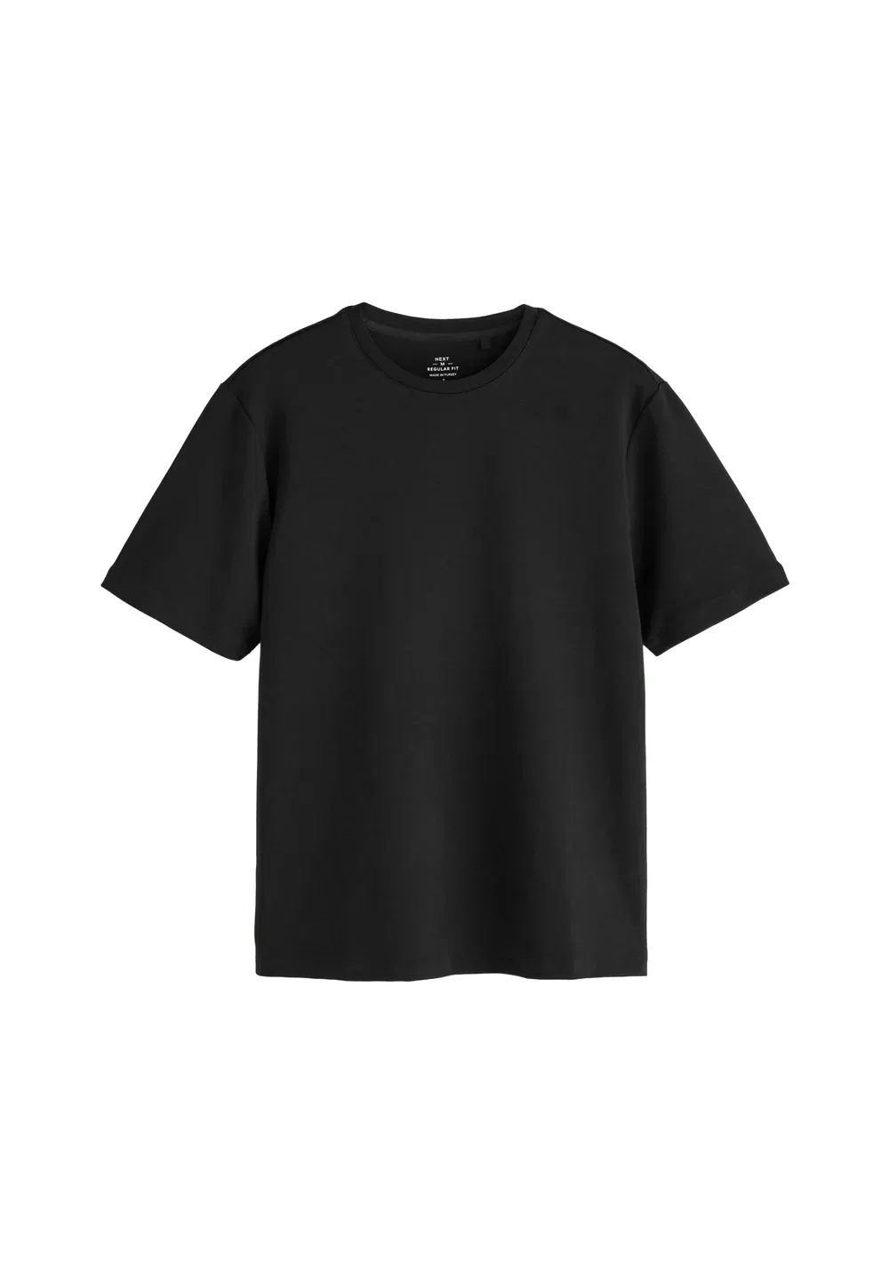 Футболка стандартного кроя - Motionflex, мягкая и плотная, базовая футболка Next, Black — фото 4