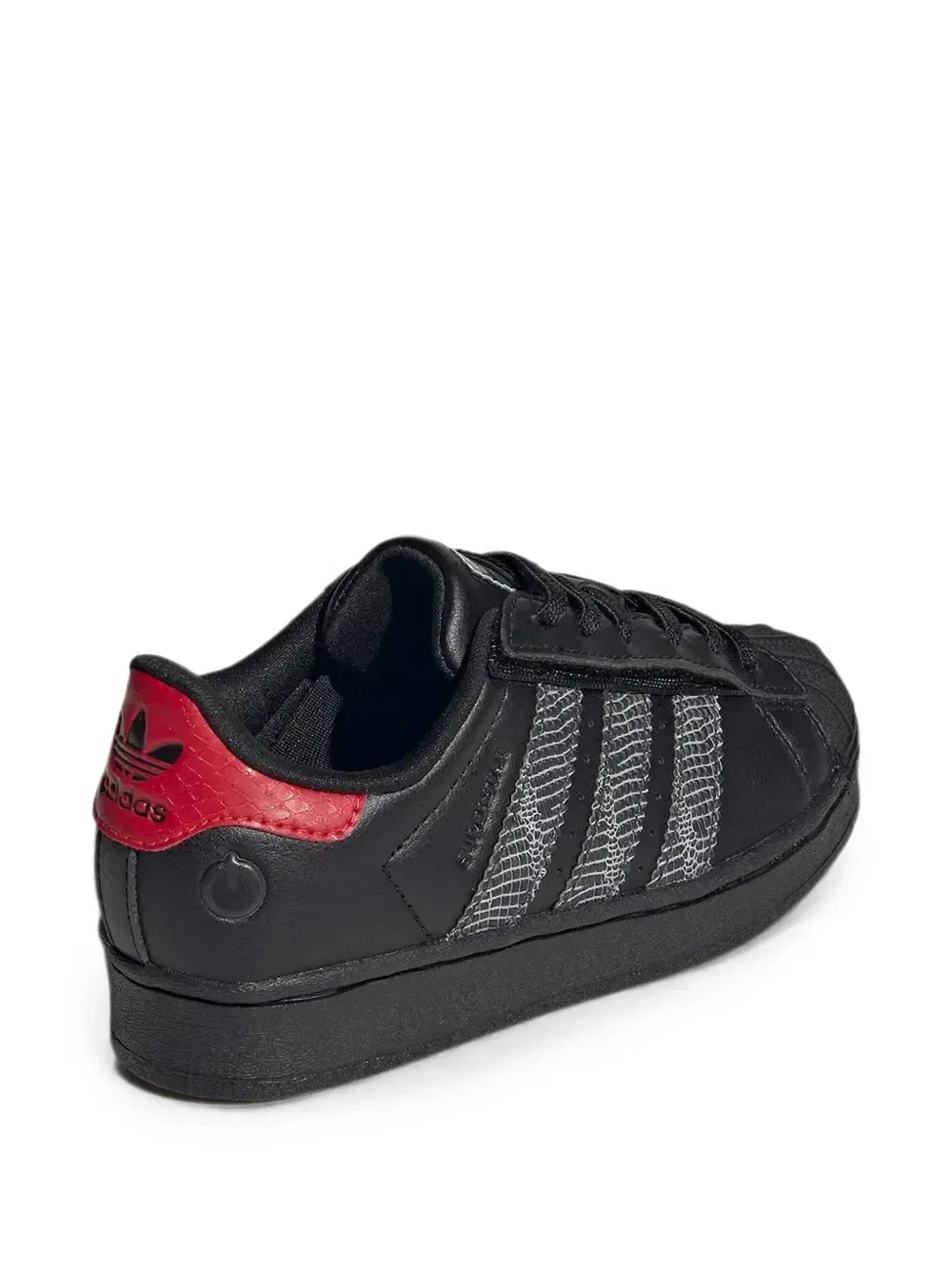 Кроссовки Superstar с принтом под змеиную кожу Adidas Kids, черный — фото 3