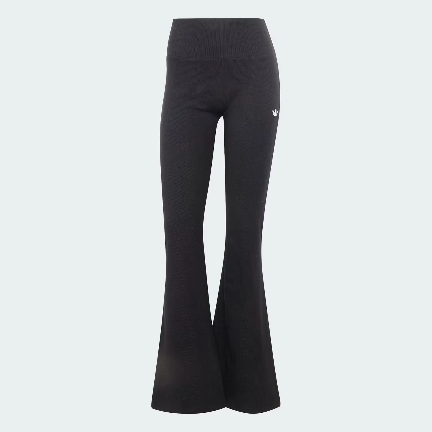 Женские расклешенные легинсы из рубчатого трикотажа Essentials Rib Flared Adidas Originals, черный — фото 4