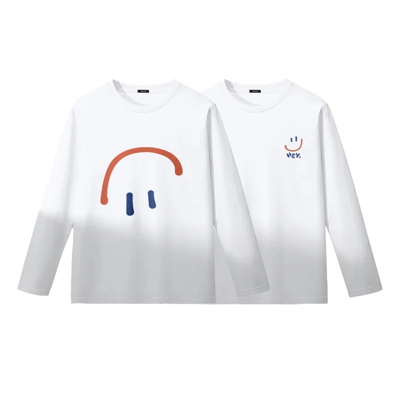 Футболка детская с круглым вырезом Ma Diantai Smile + Ma Diantai Chest Logo MINISO, Белый + Белый