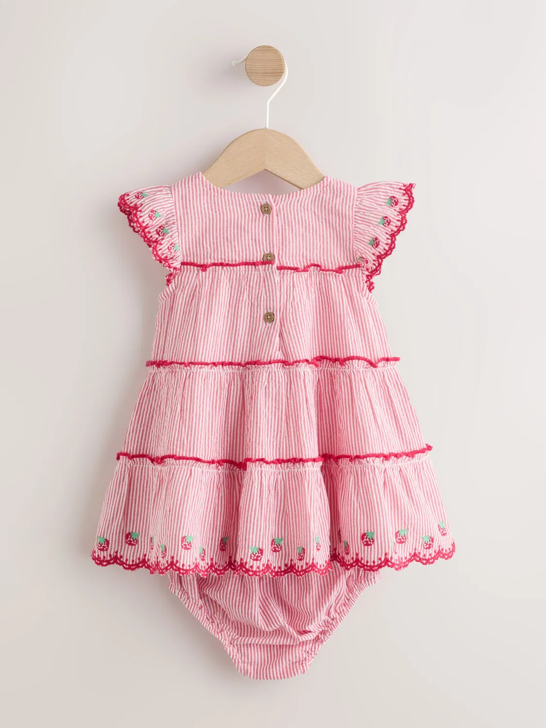 Платье и трусики набор, модель Tiered Next, Red Strawberry — фото 3