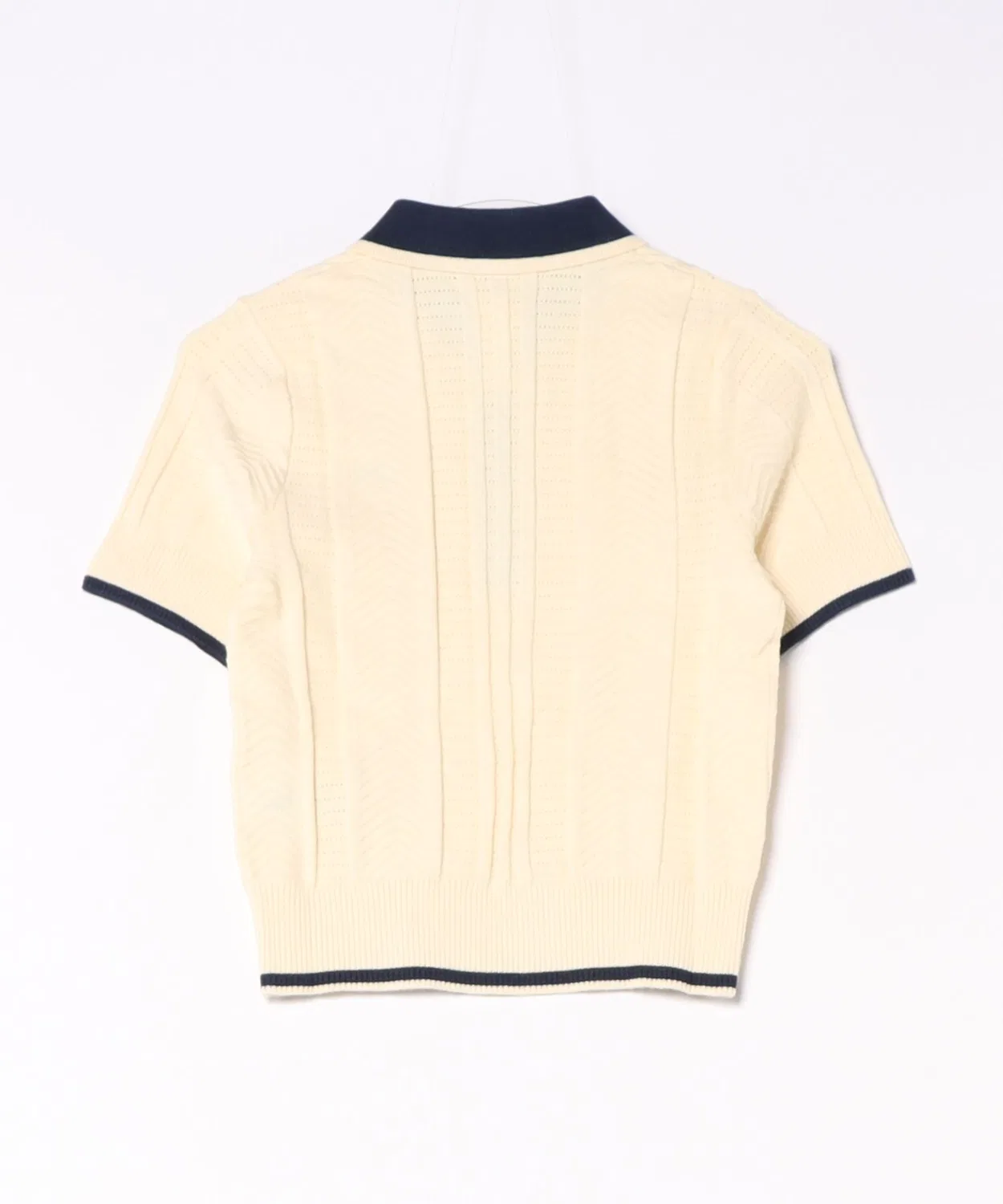 Мужской свитер с кабельным узором CALI TEE POLO Adidas, Off White — фото 2