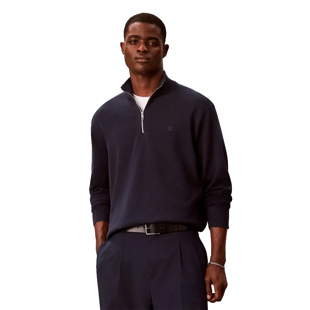 Мужской свитер с полузастежкой Calvin klein, Blue