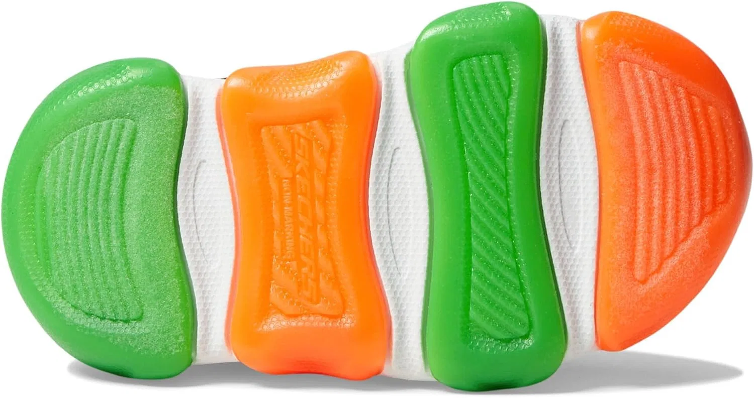 Детские кроссовки для мальчиков Mighty Glow 2.0 Dino-Bolt Skechers, Black/Orange — фото 3