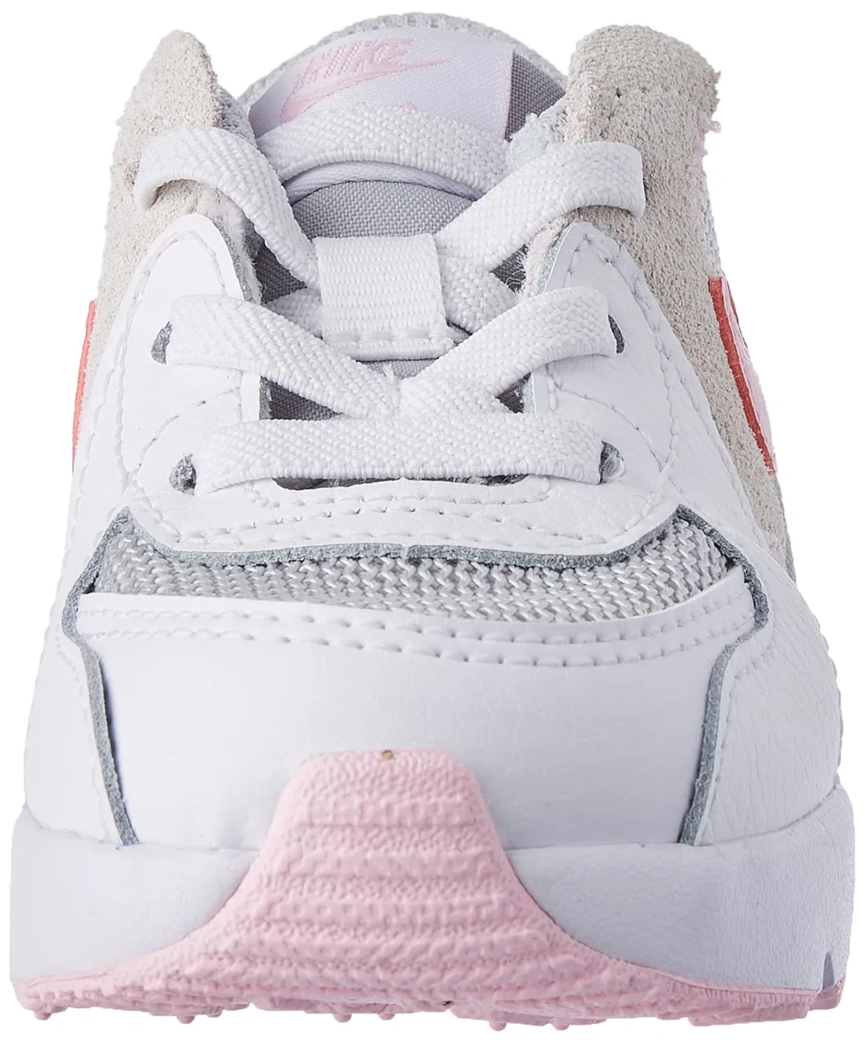 Детские кроссовки для мальчиков с шнуровкой Air Max Excee NIKE, White White Pink Foam Grey Fog — фото 2