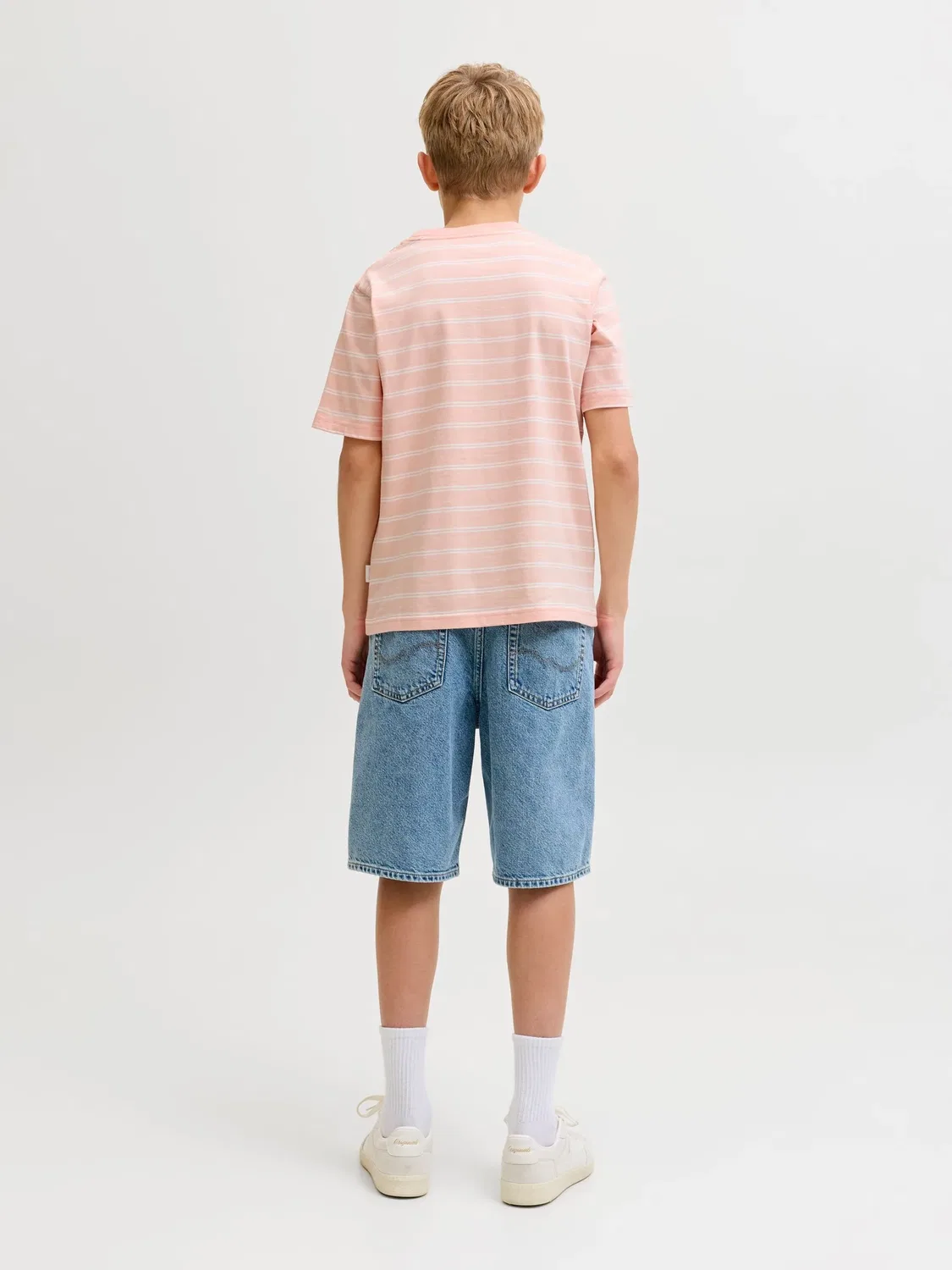 Футболка с принтом Peach Melba Jack & Jones Junior, персиковый — фото 4