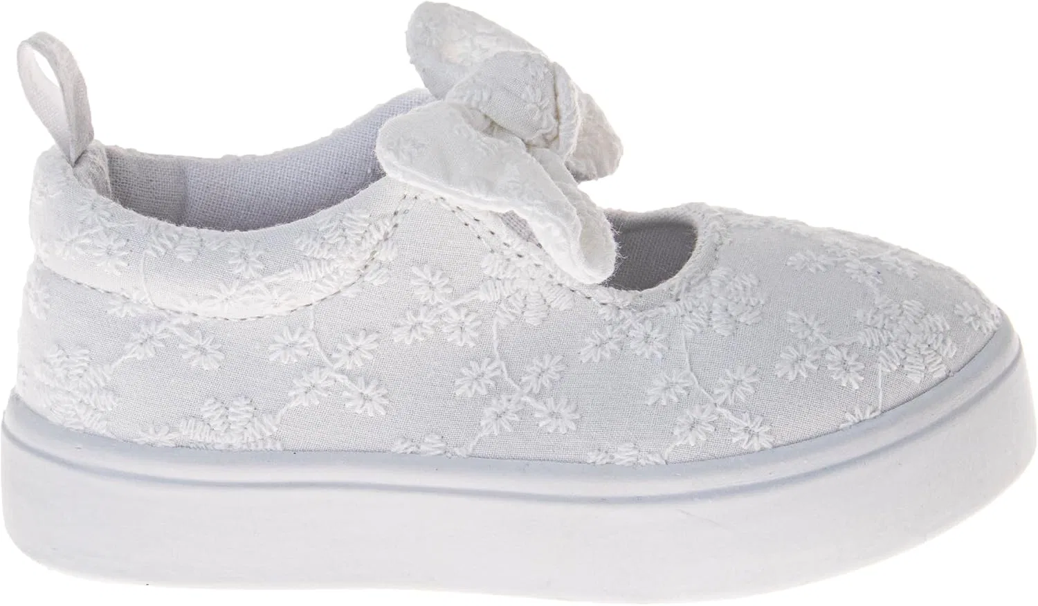 Детские туфли Мэри Джейн для девочек без застежки Laura Ashley, White — фото 2