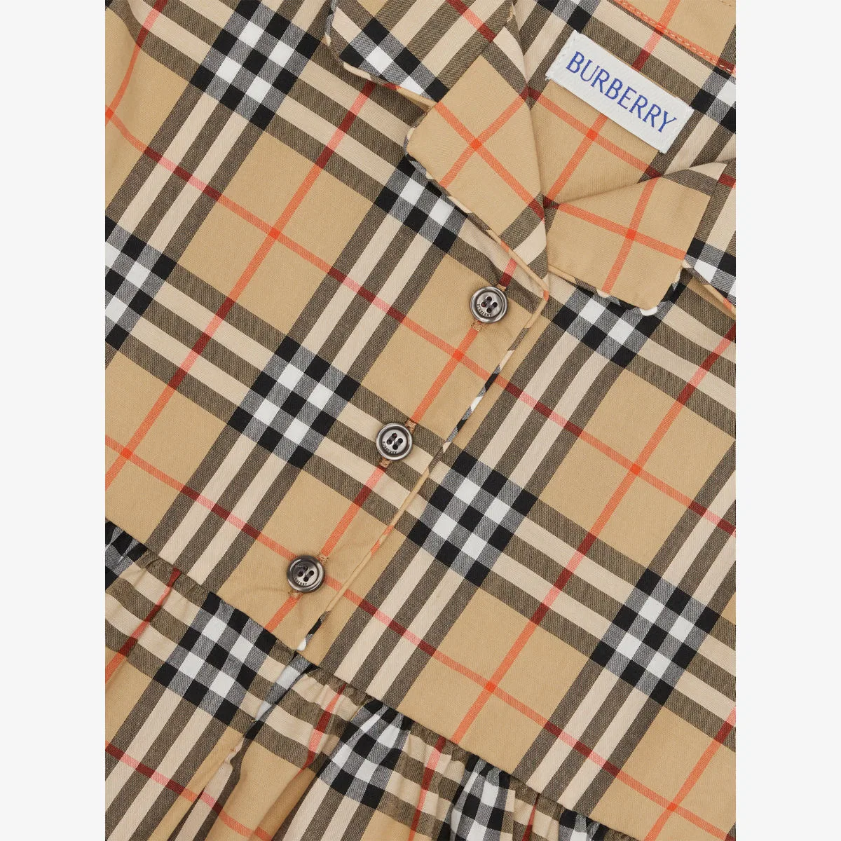 Комплект из двух хлопковых платьев в клетку Bea, размер 1-18 месяцев Burberry — фото 2