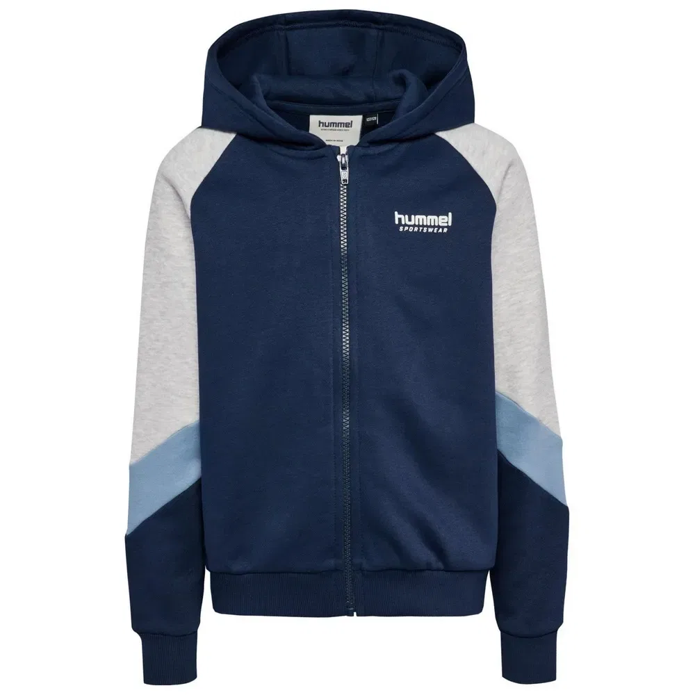 Детский свитшот с принтом Loose Blocked Hummel, Blue — фото 3