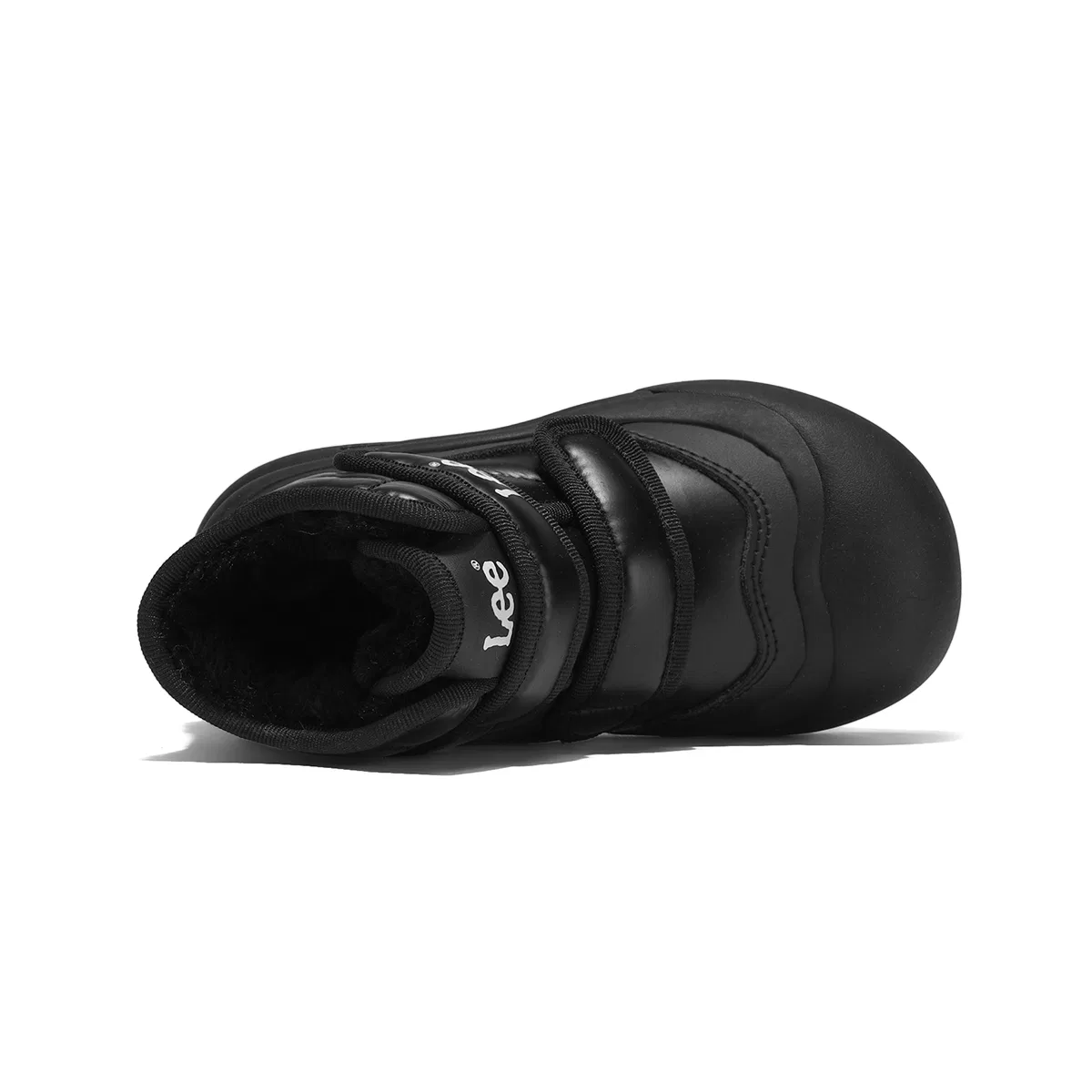 Детские кожаные ботинки с синтетической кожей и подкладкой из флиса Lee, Black — фото 4