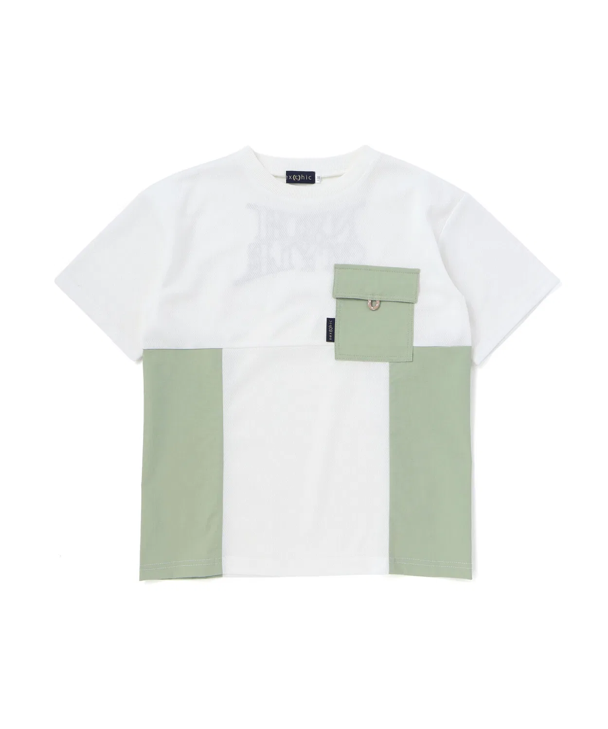 Детская футболка с коротким рукавом из сетки с контрастной вставкой NXCH STYLE nexchic, White