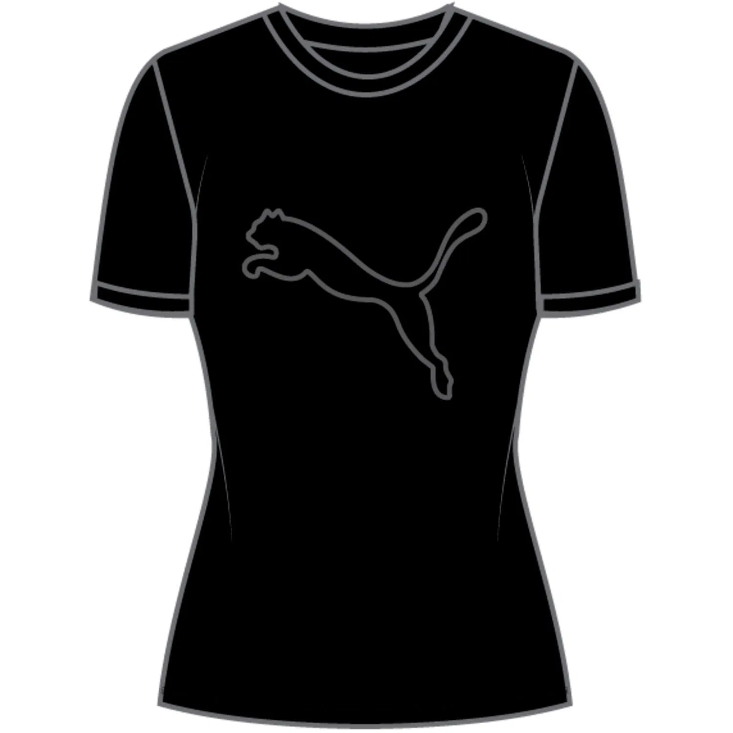 Детская футболка с принтом Nova Shine Tee G Puma, Schwarz