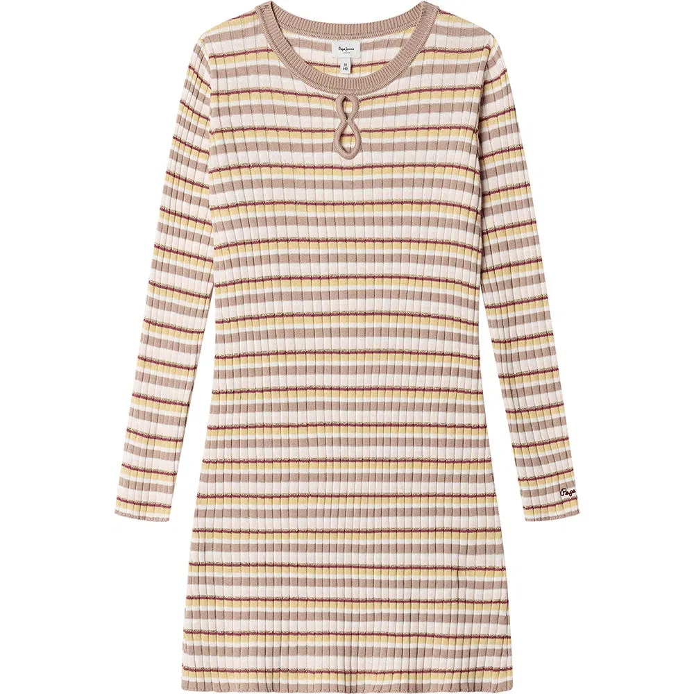 Детское платье для девочек с длинным рукавом Fawn Pepe jeans, Brown