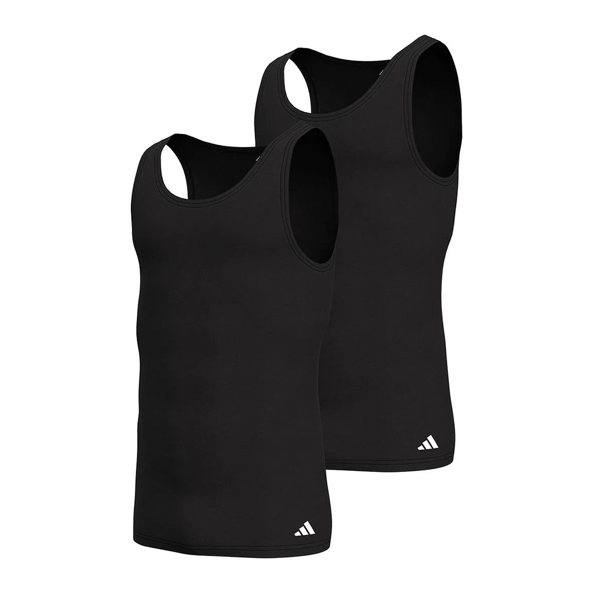 Мужская хлопковая майка-алкоголичка adidas Tanktop, Черный