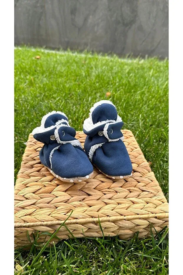 Детские пинетки хлопковые Babydia, Navy Blue