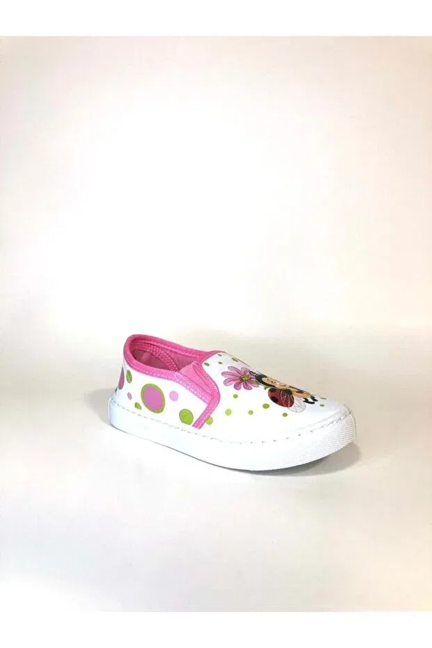 Детские туфли для девочек с принтом Bee maya vns sports pink Flubber, Pink/White — фото 2