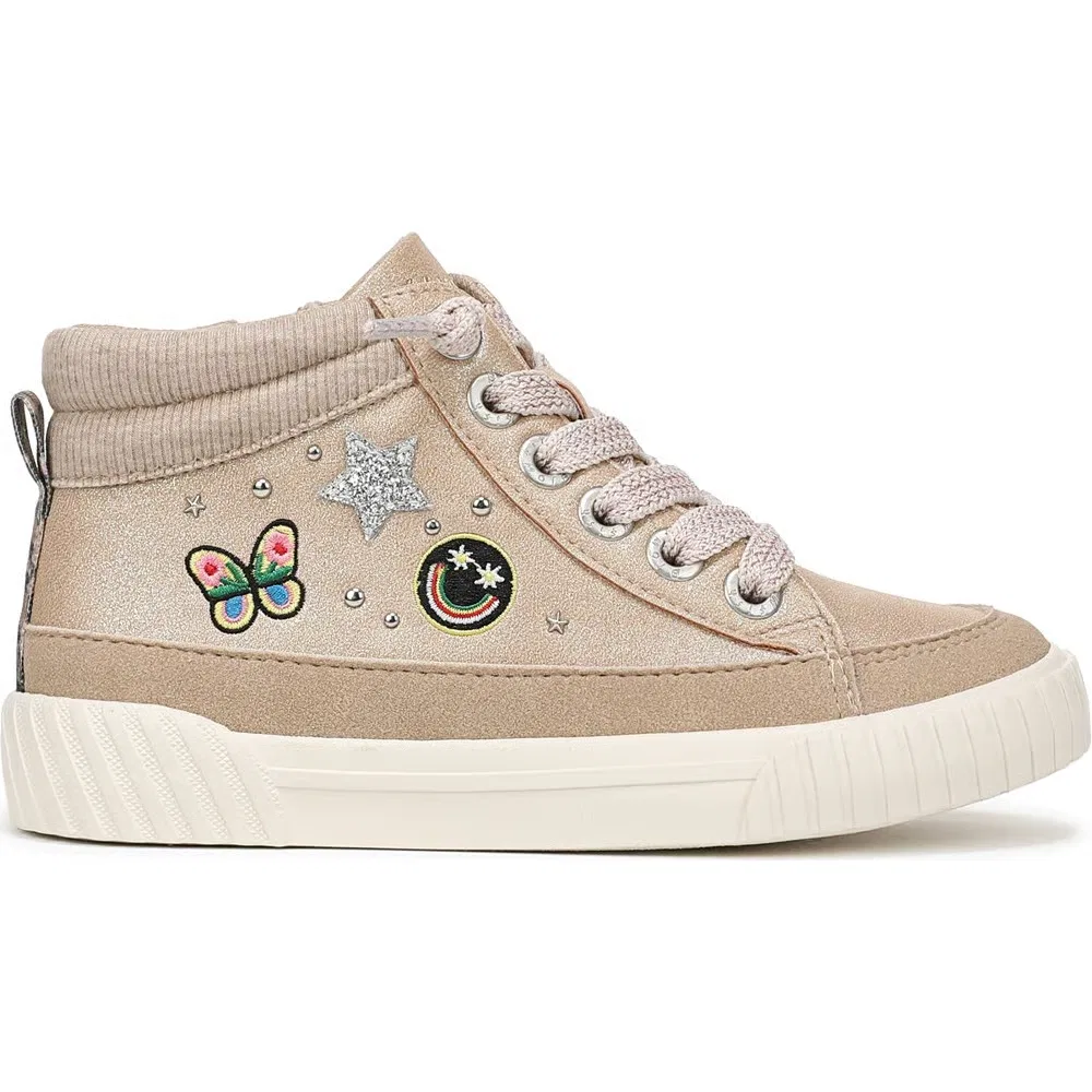 Детские высокие кроссовки Wander Up 3-K Blowfish Malibu, Tan Faux Leather — фото 2