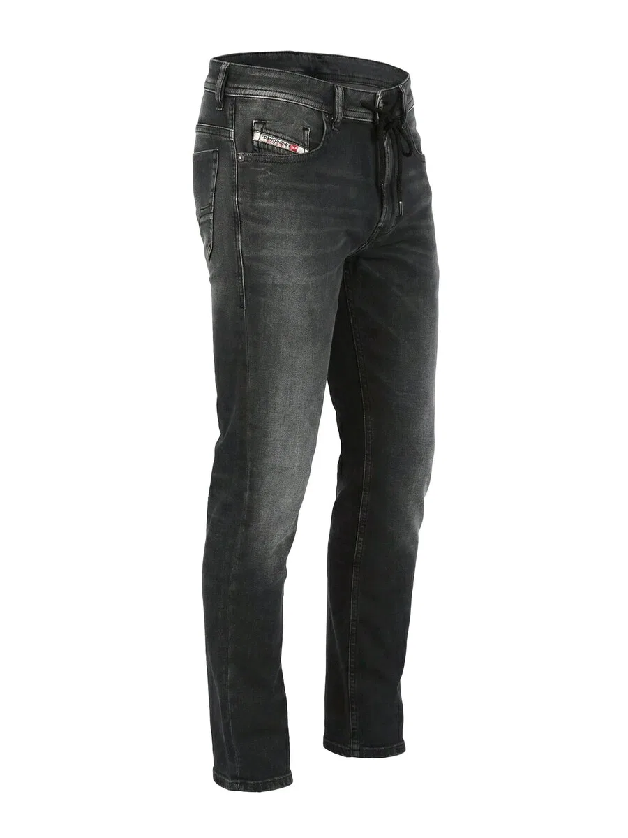 Джинсы узкого кроя DIESEL 'THOMMER JOGGJEANS Superstretch & Supersoft' антрацитового цвета — фото 2