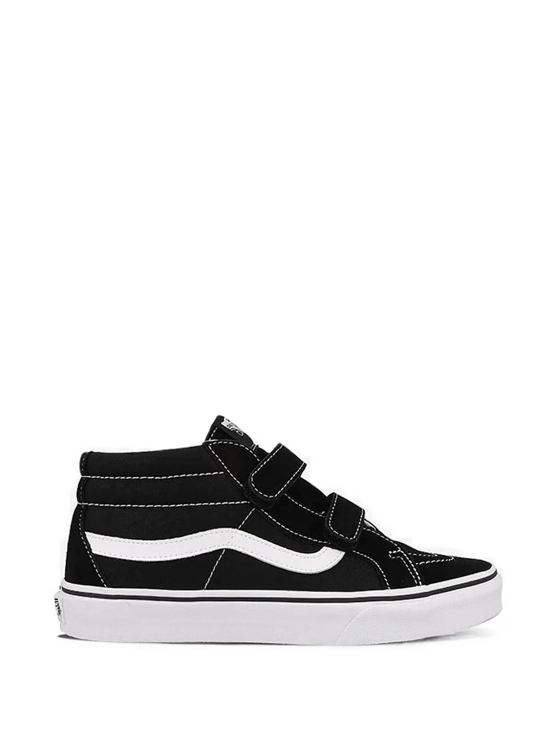 Кроссовки Sk8-Mid Reissue V с ремешком на липучке Vans Kids, черный — фото 2