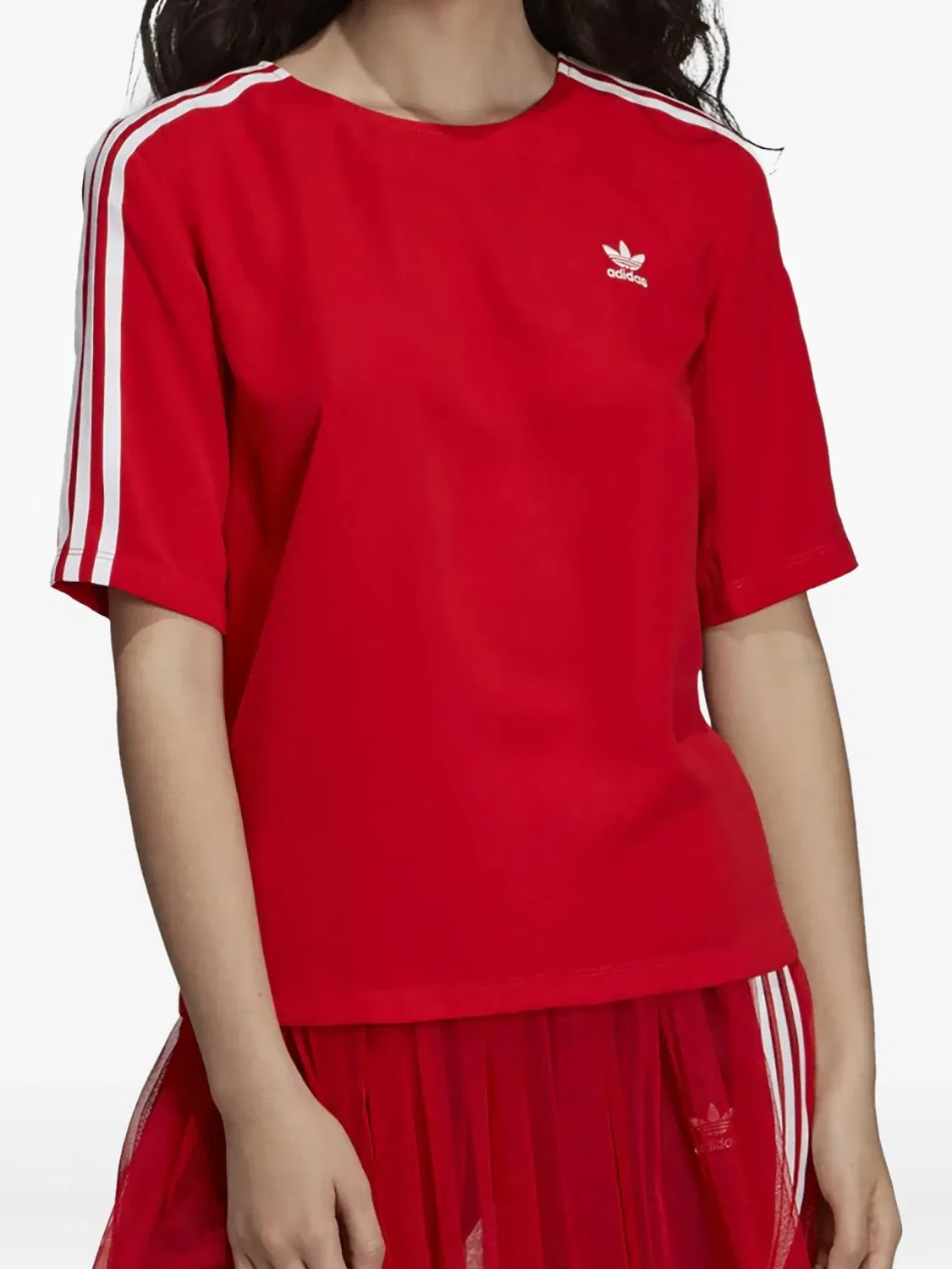 Футболка Stadium 3-Stripes Red Adidas, красный