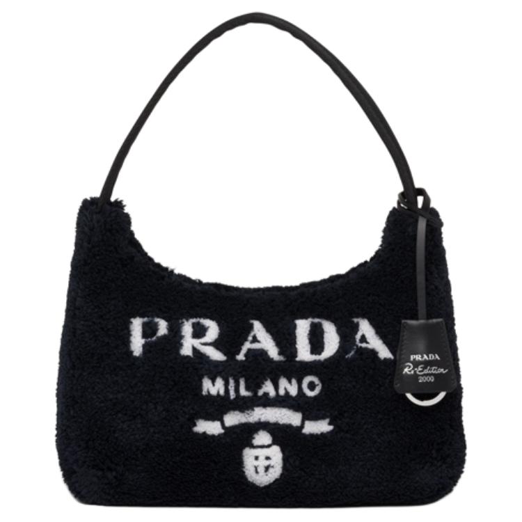 

PRADA Сумка через плечо мини из махровой ткани