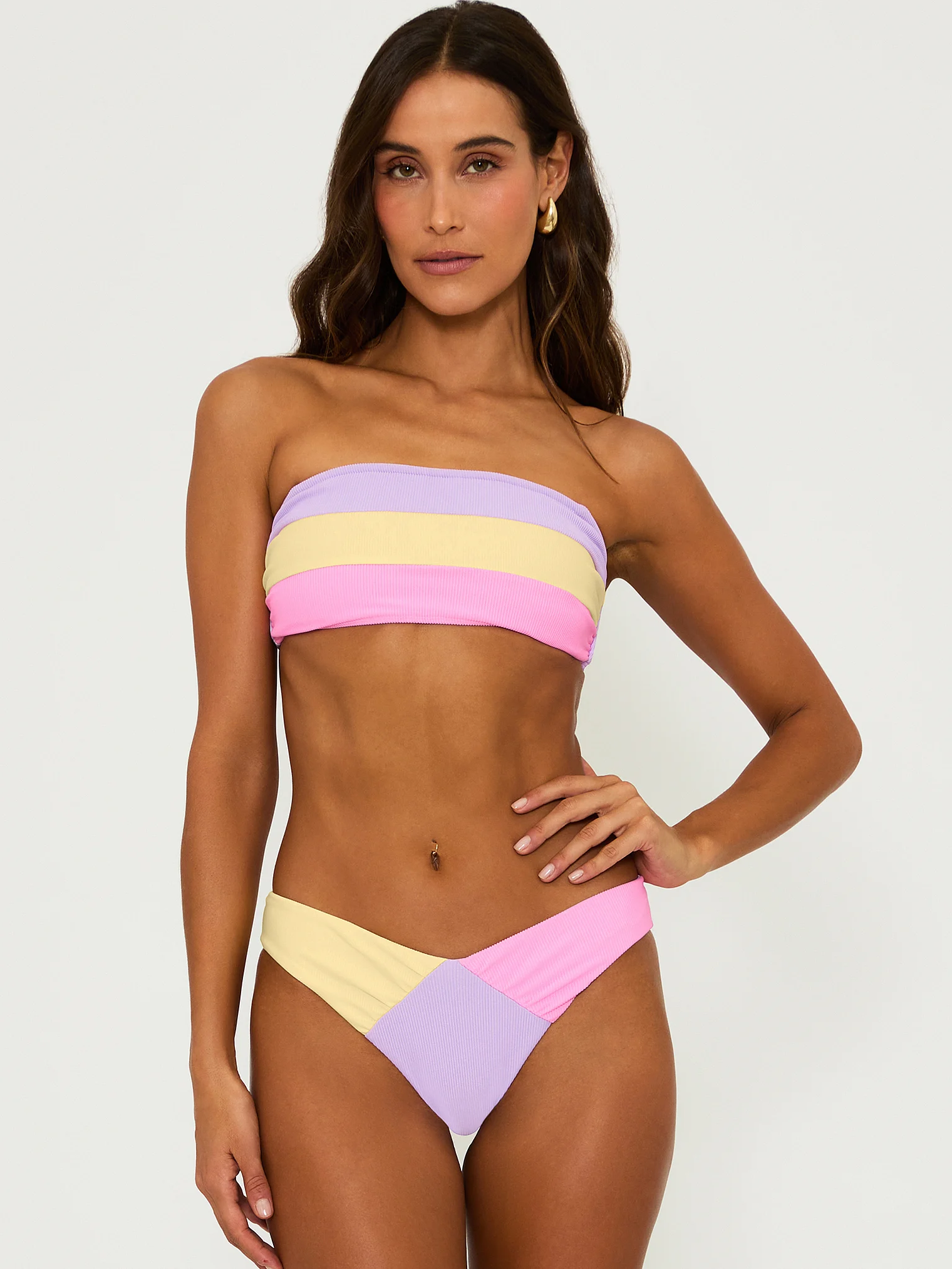 Лиф купальника Victoria's Secret Beach Riot Kay, розовый/желтый — фото 3