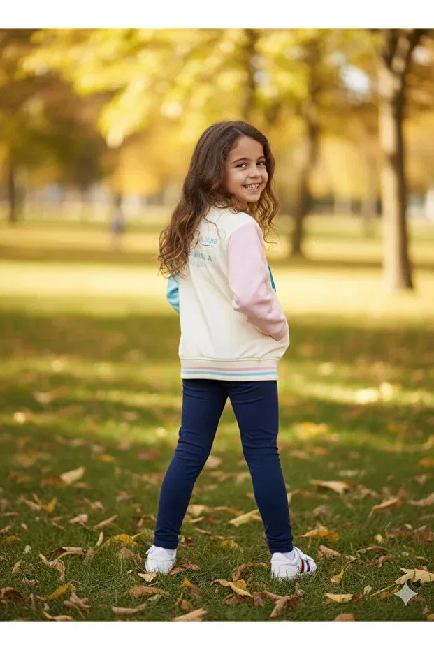 Детская куртка для девочек с вышивкой Nk Kids, Nude Color — фото 2