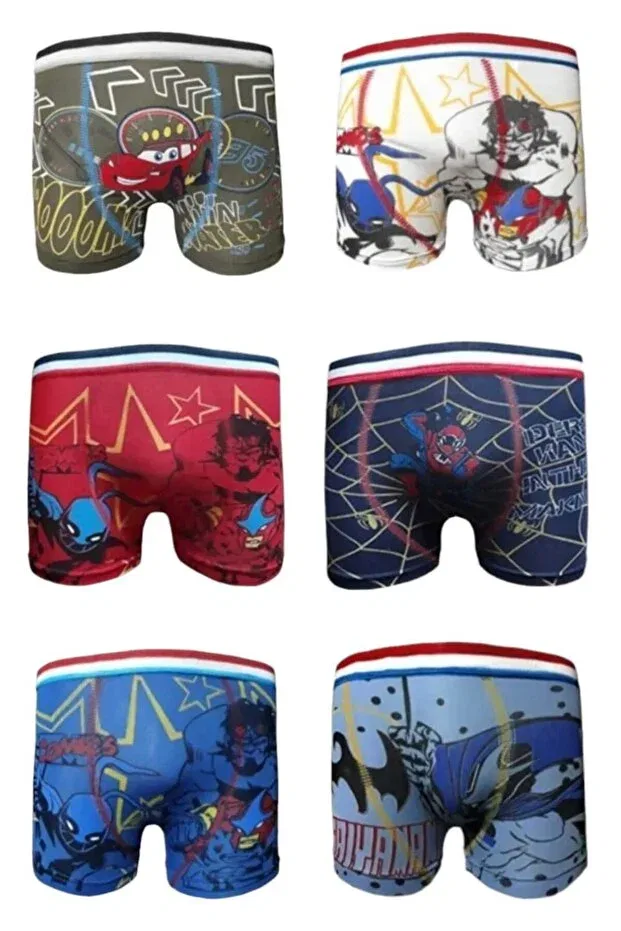 Детские боксеры для мальчиков с принтом Tezzgelsin, Multicolor Patterned