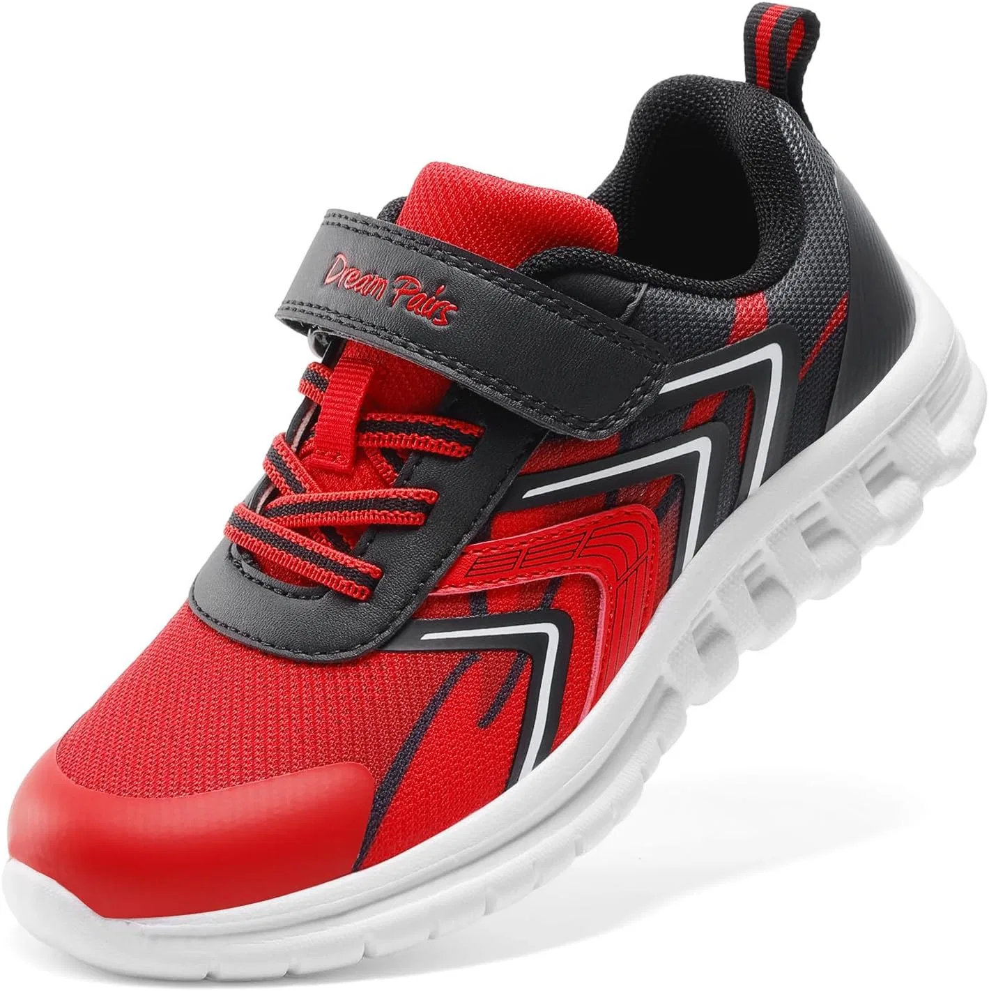 Детские кроссовки для бега DREAM PAIRS, Red/Black
