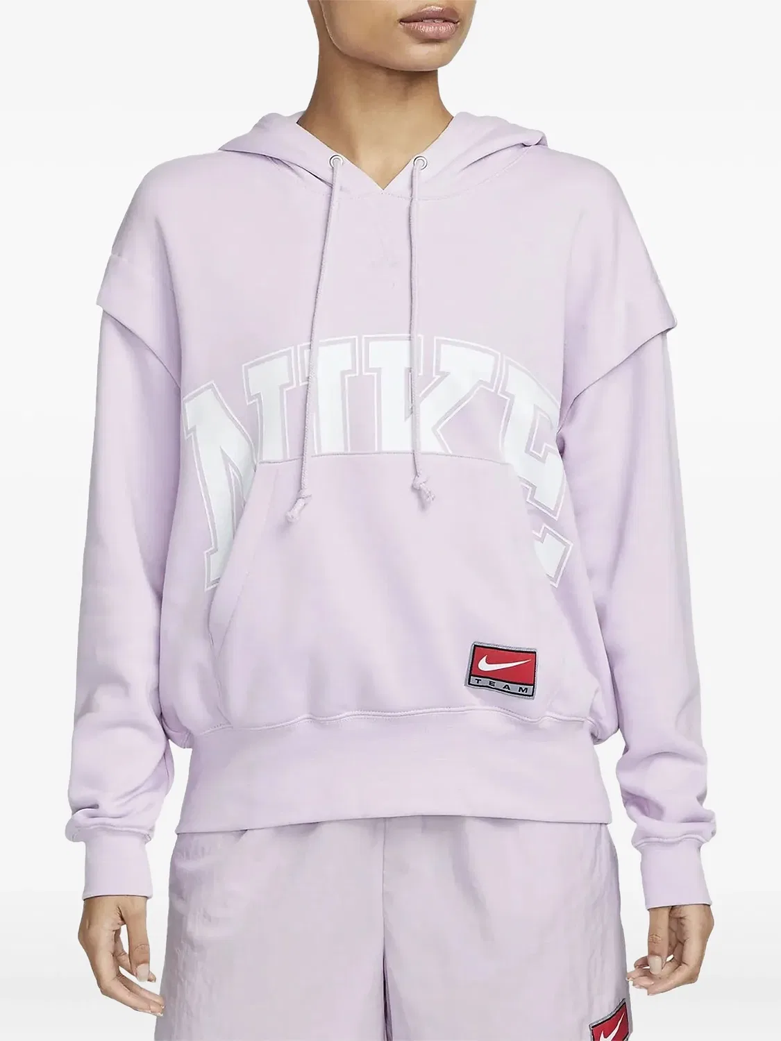 Худи с двойным слоем из флиса Nike, розовый