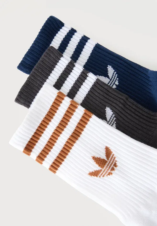Комплект из 3 пар носков унисекс 3S Crew S Adidas Originals, белый/синий/серый — фото 2