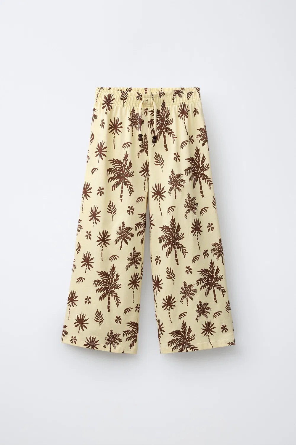 Широкие брюки «Пальма» ZARA, Yellow
