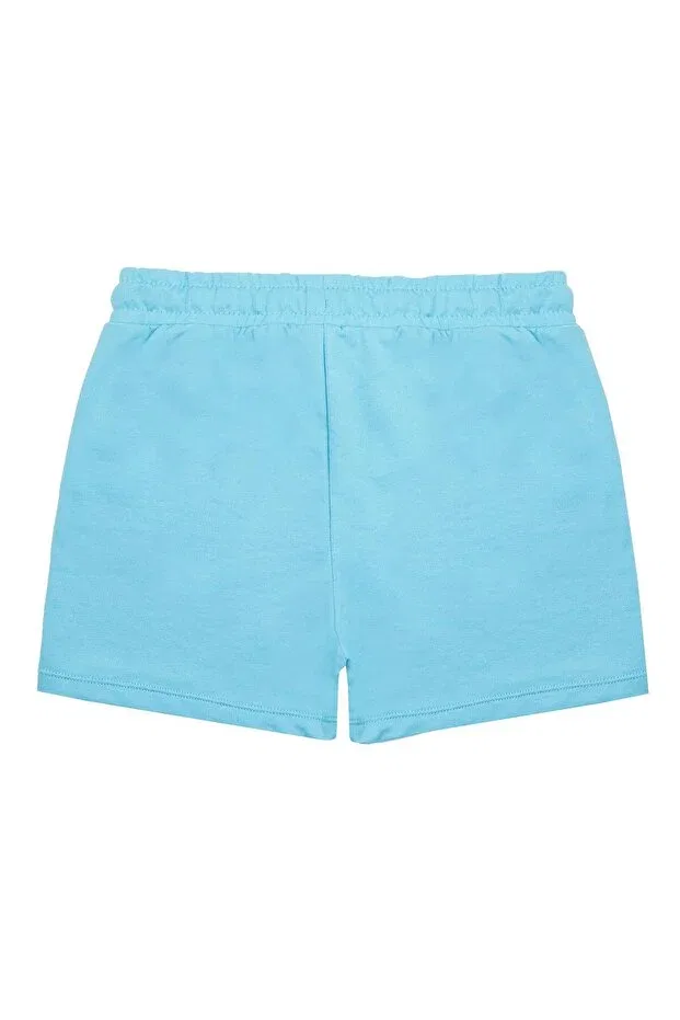 Детские шорты для девочек хлопковые с принтом Chandraswear, Blue — фото 2