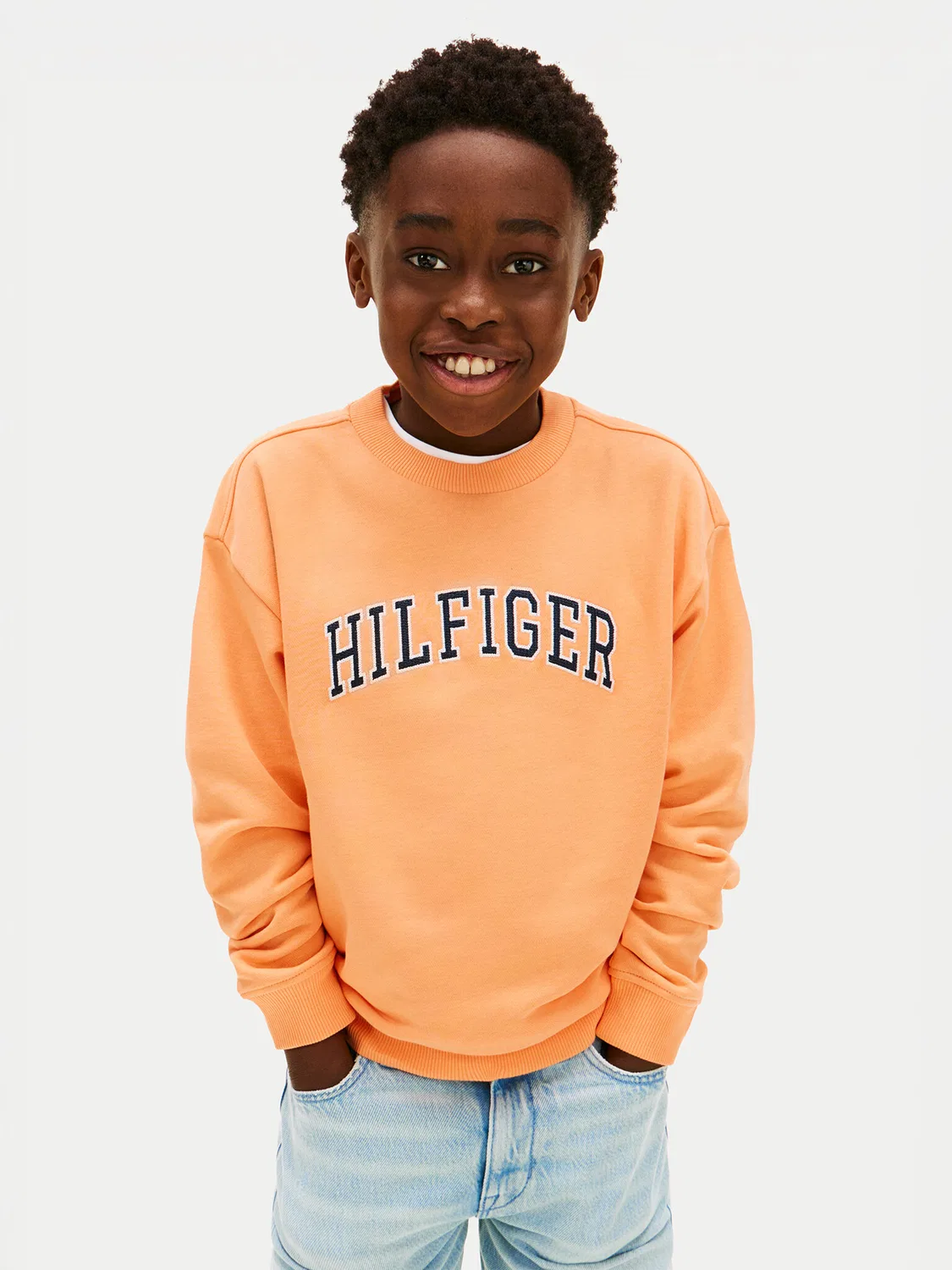 Толстовка стандартного кроя для мальчика Tommy Hilfiger, оранжевый