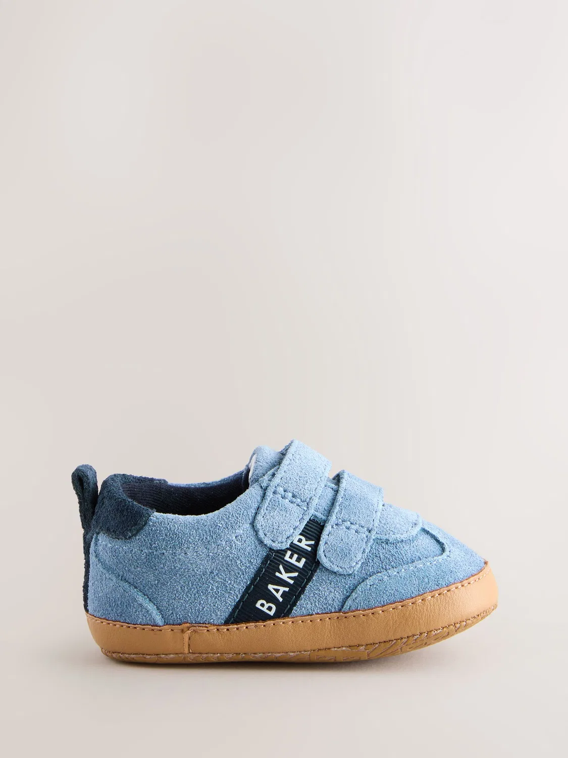 Кроссовки на липучке Baker by Ted Baker, синий замш