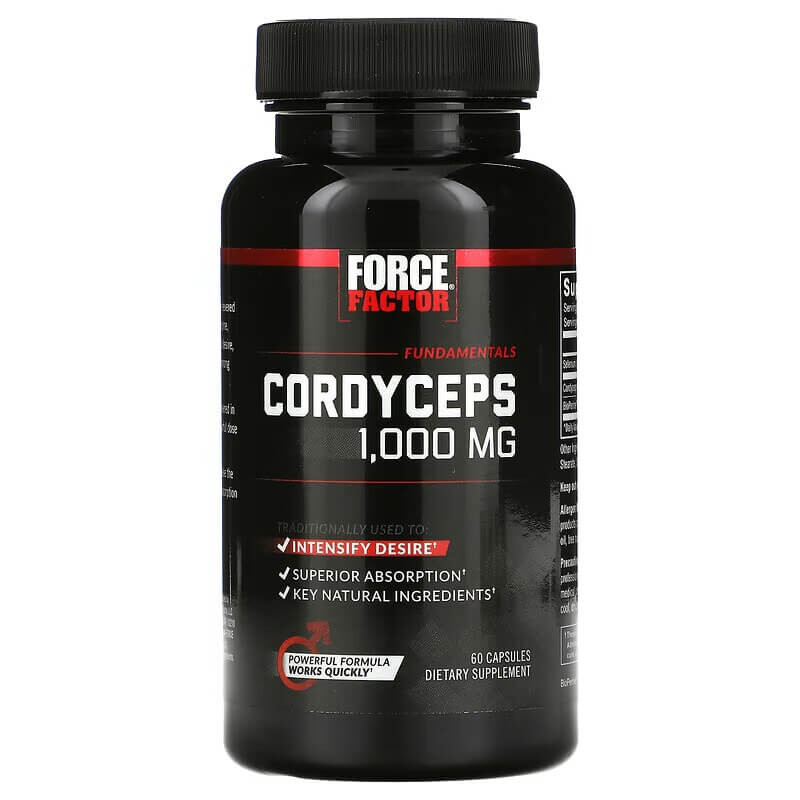 

Кордицепс Force Factor 500 мг, 60 капсул