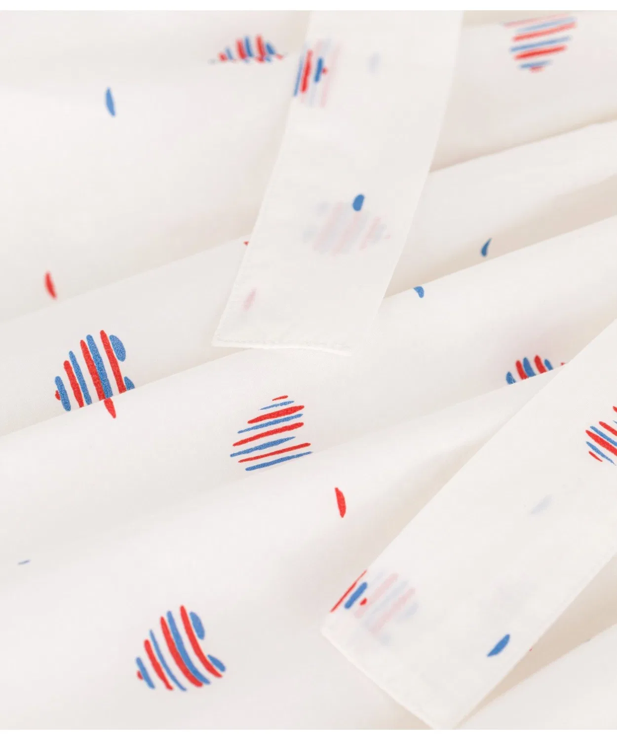 Детская юбка-миди с принтом, модель Tricolore PETIT BATEAU, Белая — фото 4