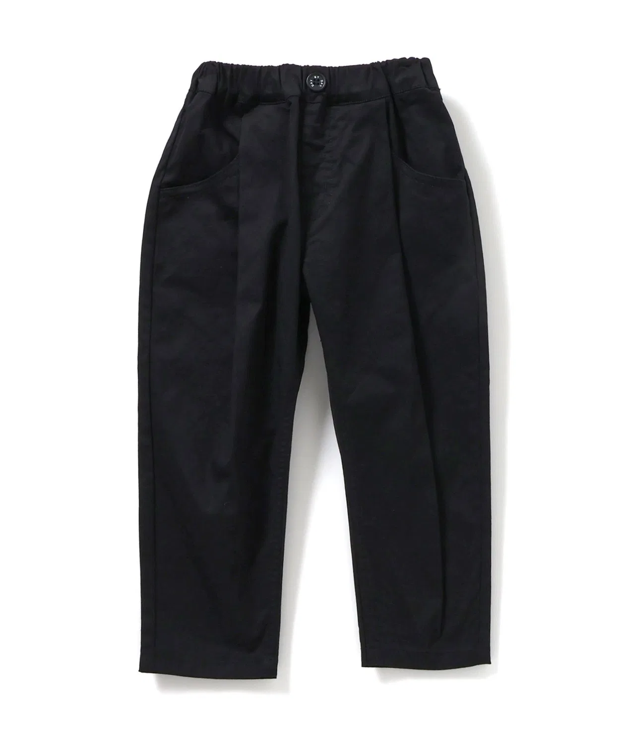 Детские брюки-чинос с защипами, модель с эластичным поясом BREEZE, Black