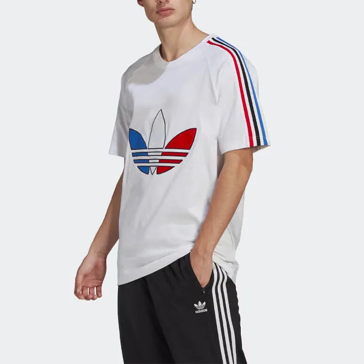Футболка с принтом Tricol Adidas, белый — фото 3