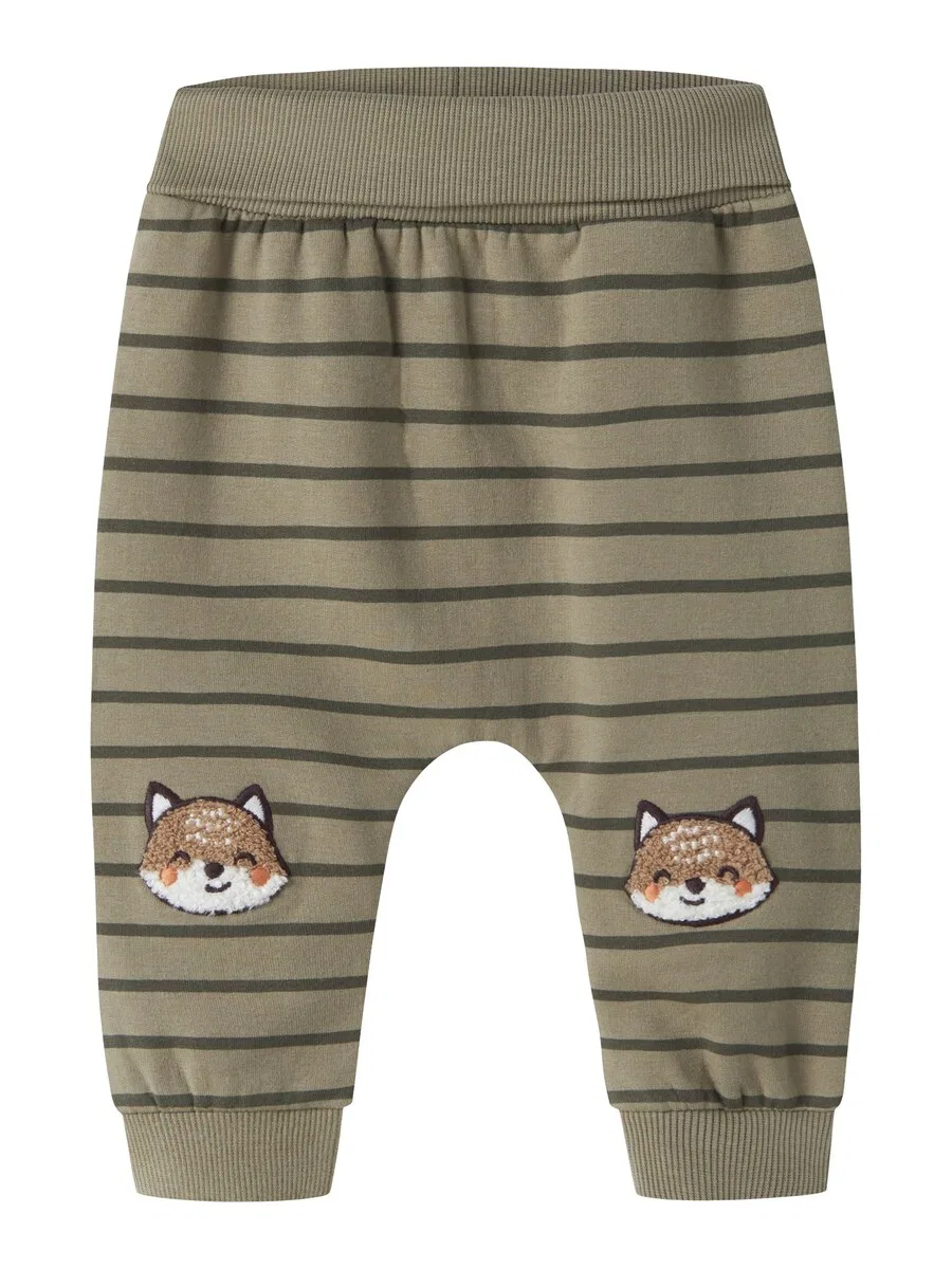Брюки NAME IT Regular Pants 'NBMNaddel' оливкового и темно-зеленого цвета