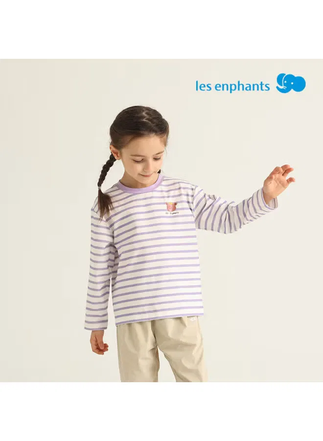 Футболка с длинным рукавом с принтом Liyin fang Les Enphants, фиолетовый