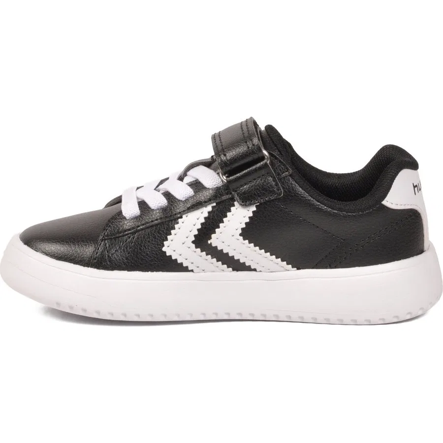 Детские спортивные кроссовки с шнуровкой Hummel 900869 Hml Jr, Бело-черный — фото 4