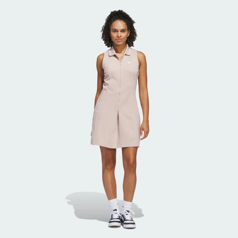 Платье для гольфа с шортами Performance Go-To Twistknit adidas, Белый