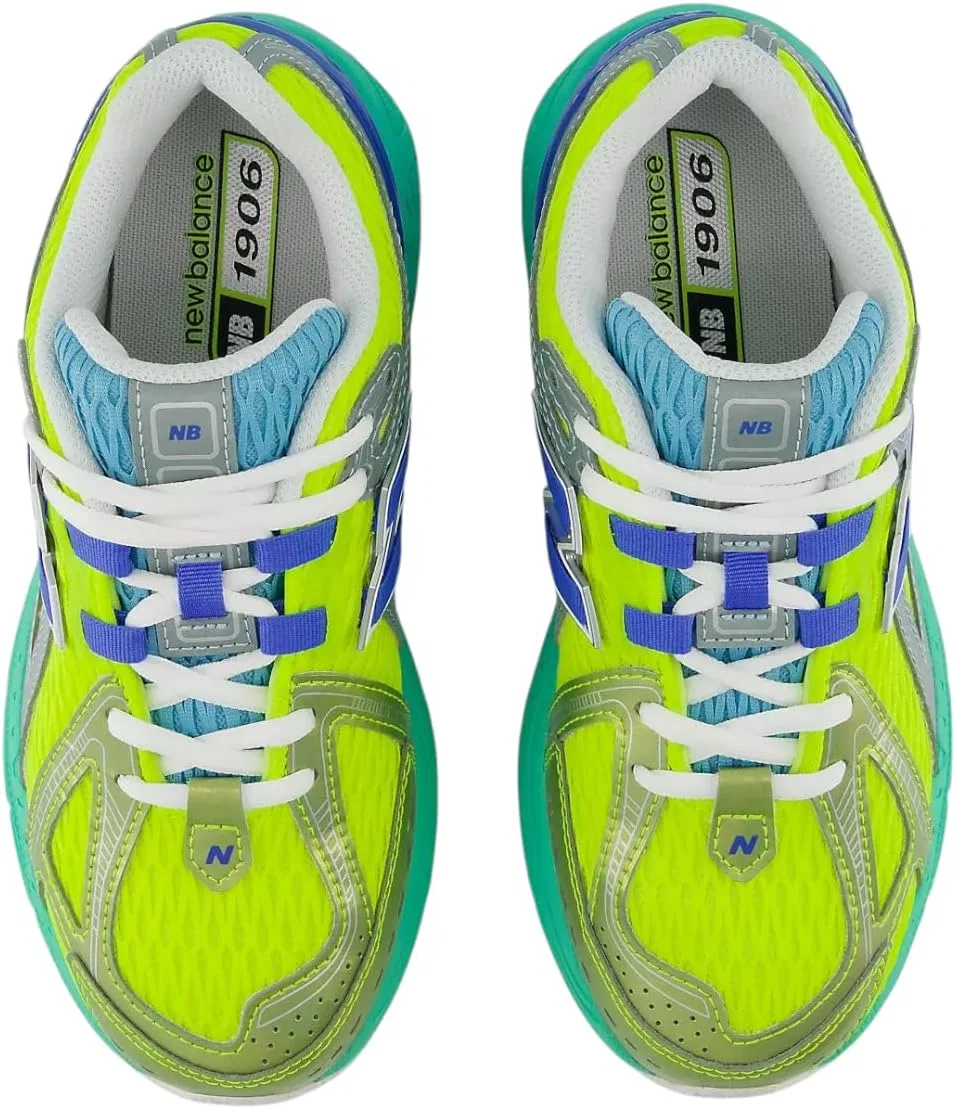 Детские кроссовки для девочек с принтом New Balance 1906 LACE Running Big Kids Casual Shoes (G19064IK) New Balance, Alkaline Green — фото 4