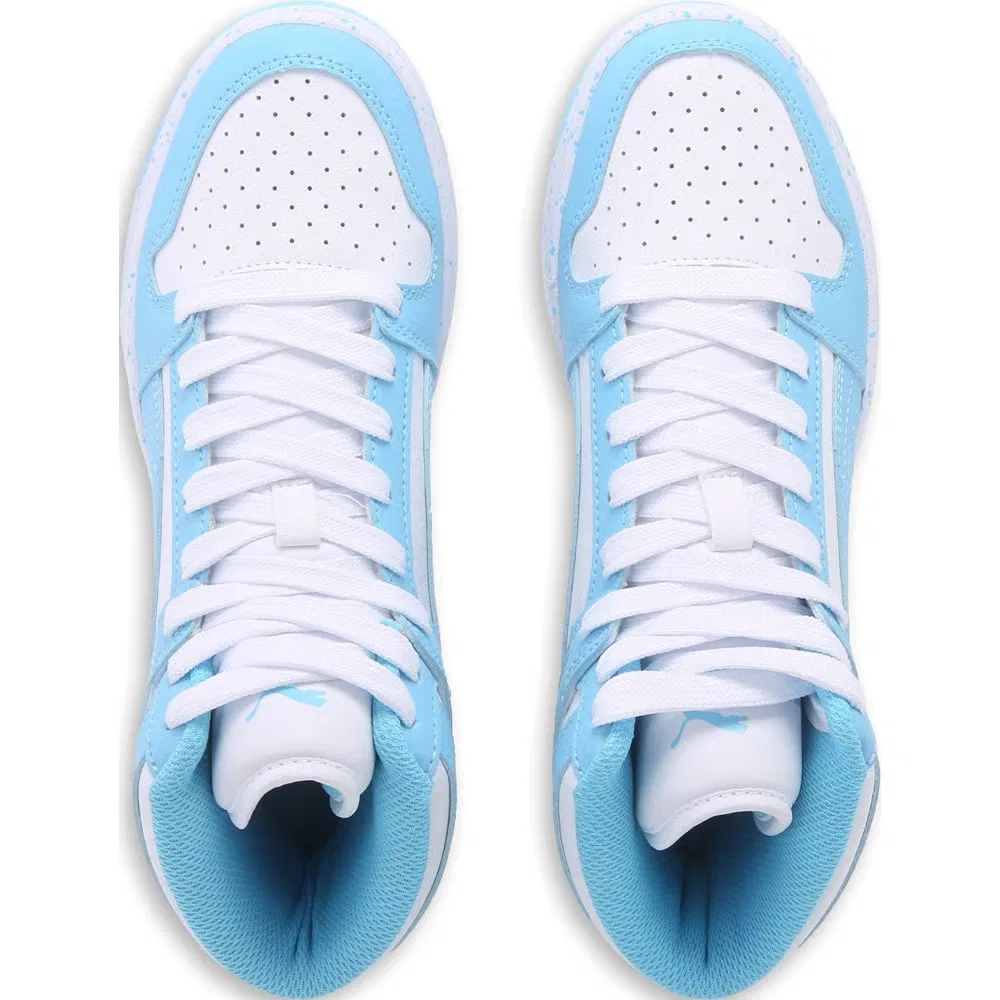 Детские высокие кроссовки Puma, Blue/White — фото 4