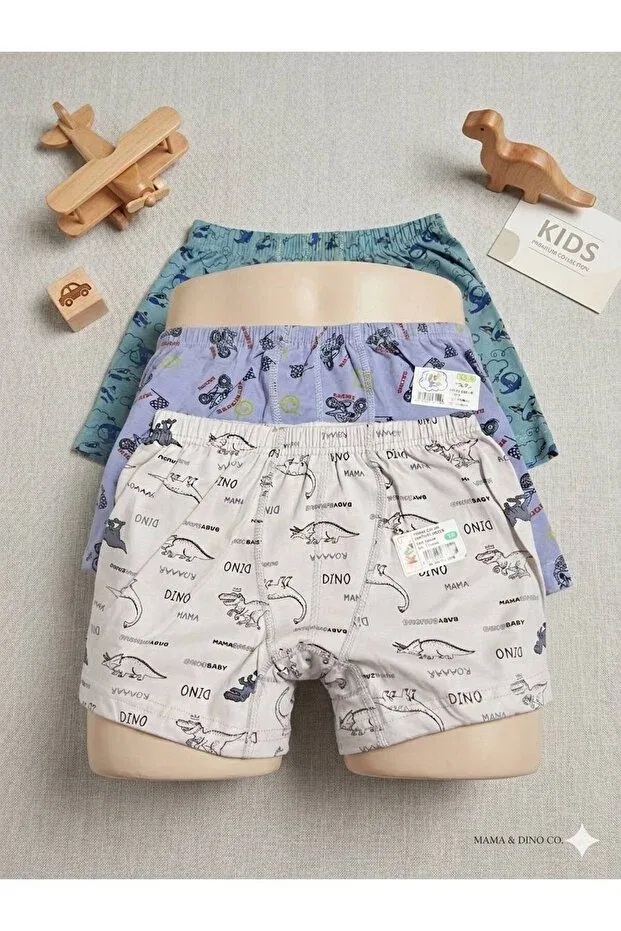 Детский комплект боксеров для мальчиков хлопковый Gizli Moda, Dark Blue