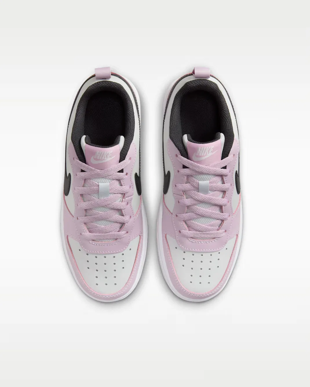 Кроссовки для детей постарше Nike Court Borough Low 2, Photon Dust/Iced Lilac/White/Off Noir — фото 4